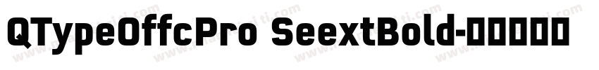 QTypeOffcPro SeextBold字体转换